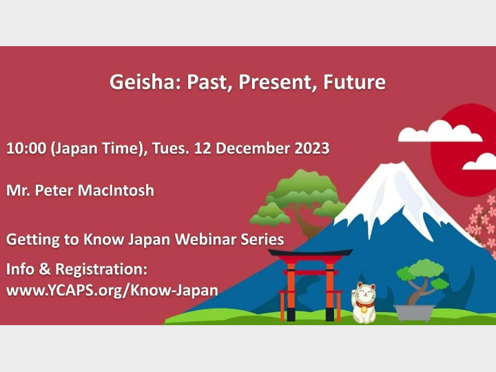 Geisha: Past, Present, Future